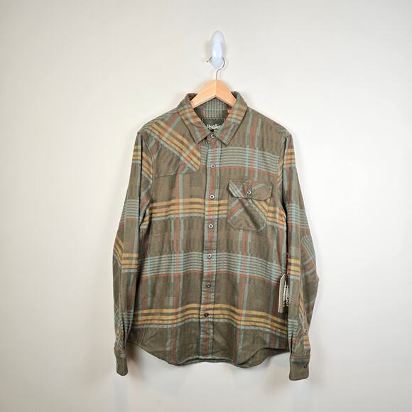 Howler Bros Harker's Flannel Shirt Size M Conor Plaid Forage Fall Winter - Picture 1 of 4